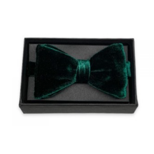 Hunter Green Velvet Couture Bow Tie